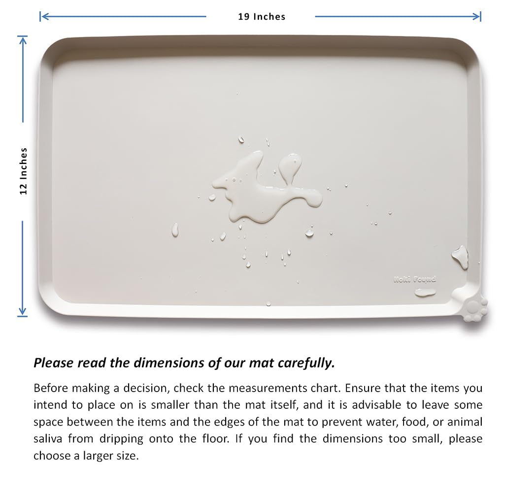 Hoki Found dishwasher-safe pet mat for quick cleaning after meals.
