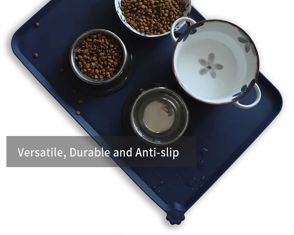 Hoki Found dishwasher-safe pet mat simplifies cleaning after meals.