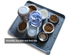 Hoki Found easy-clean mat is dishwasher-safe for fast maintenance.