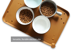 Hoki Found L waterproof, easy-clean feeding mat stays durable through daily use.