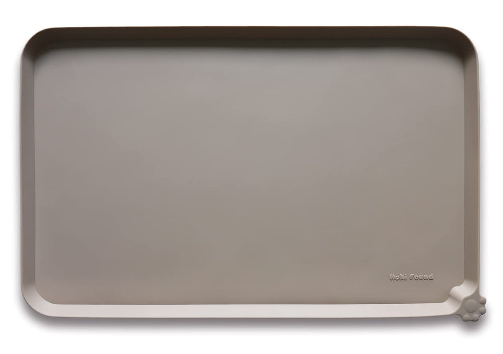 Hoki Found large silicone pet mat non-slip under bowls during meals