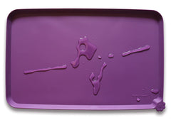 Hoki Found silicone pet food mat with anti-slip base keeps bowls from sliding