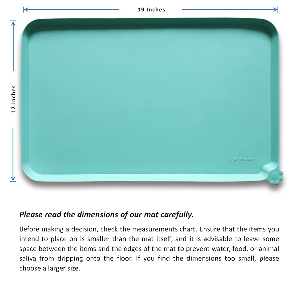 Hoki Found silicone pet food mat durable and flexible for travel and daily use.
