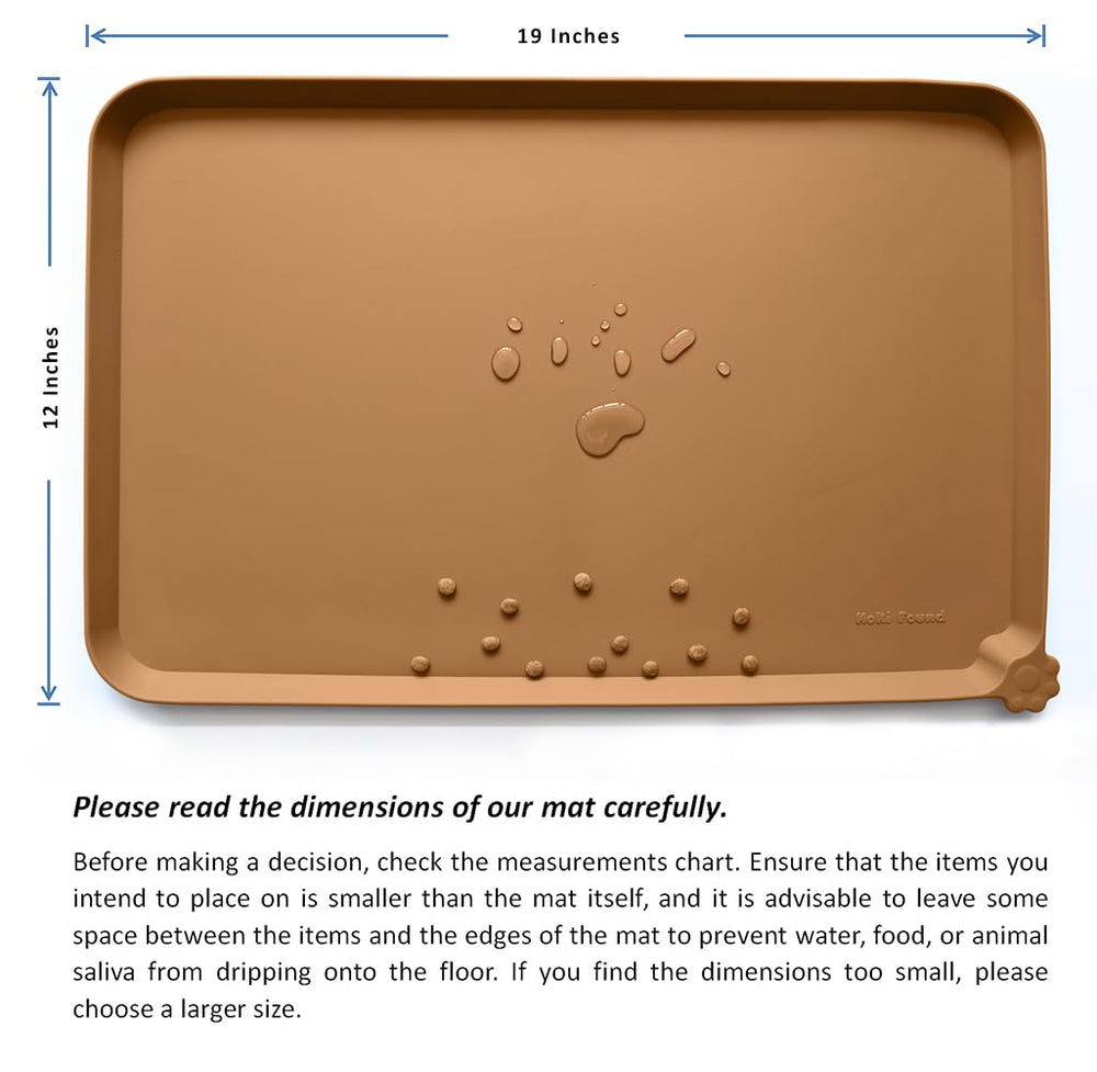 Hoki Found silicone mat non-slip bottom stays put on any floor.