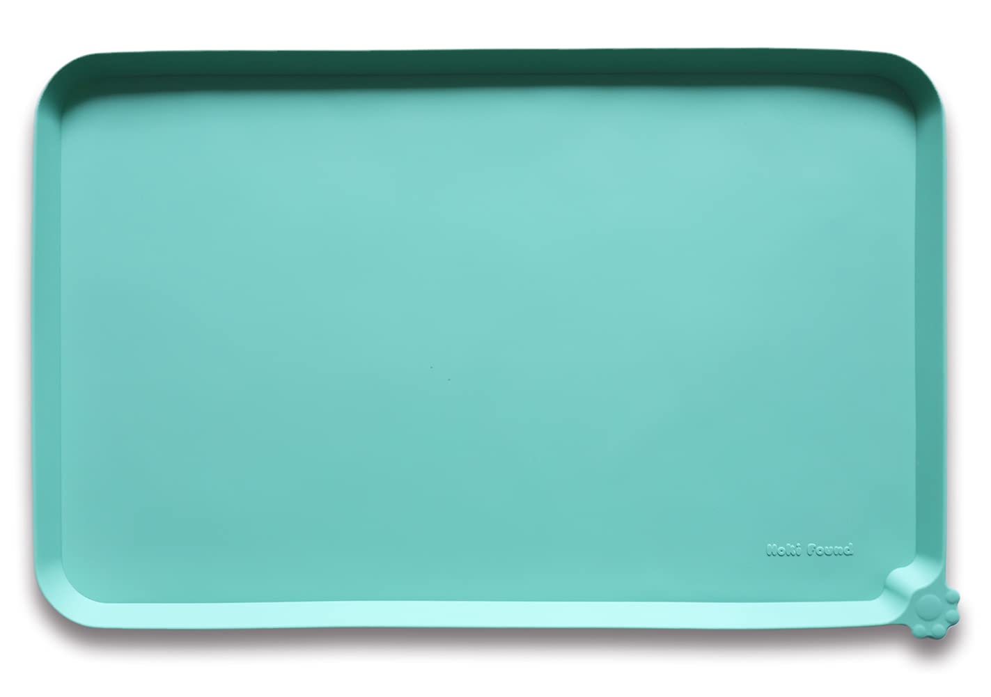 Hoki Found silicone pet food mat non-slip keeps bowls steady during meals.