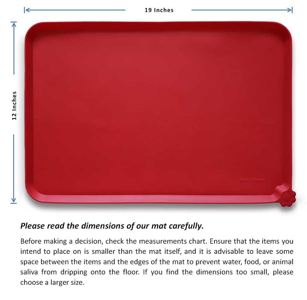 Hoki Found non-slip pet mat is travel-friendly and easy to store.