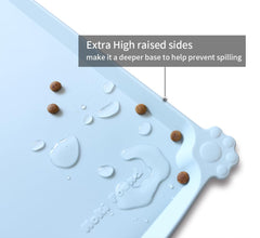 Hoki Found waterproof mat catching spills on carpet