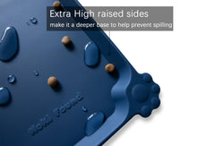 Hoki Found mat with raised edge preventing spills on floors