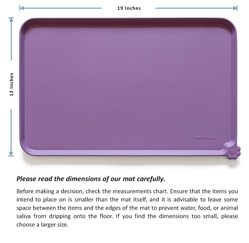 Hoki Found easy-clean amethyst mat for quick wipe-down.