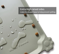 Hoki Found silicone tray features easy-clean surface for quick mess cleanup