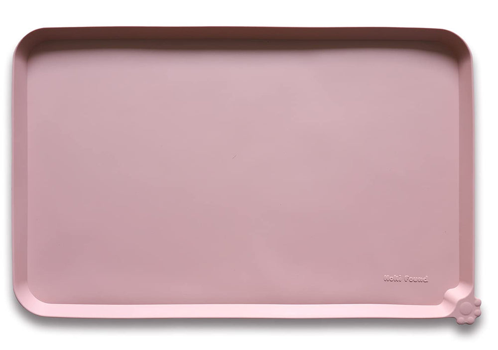 Hoki Found silicone pet food tray with high lips to contain spills