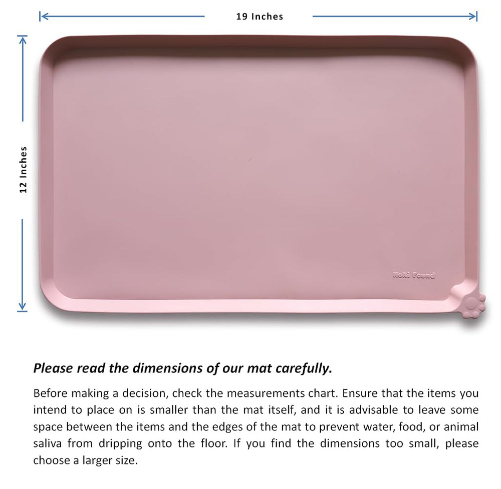Hoki Found travel friendly dog and cat feeding mat