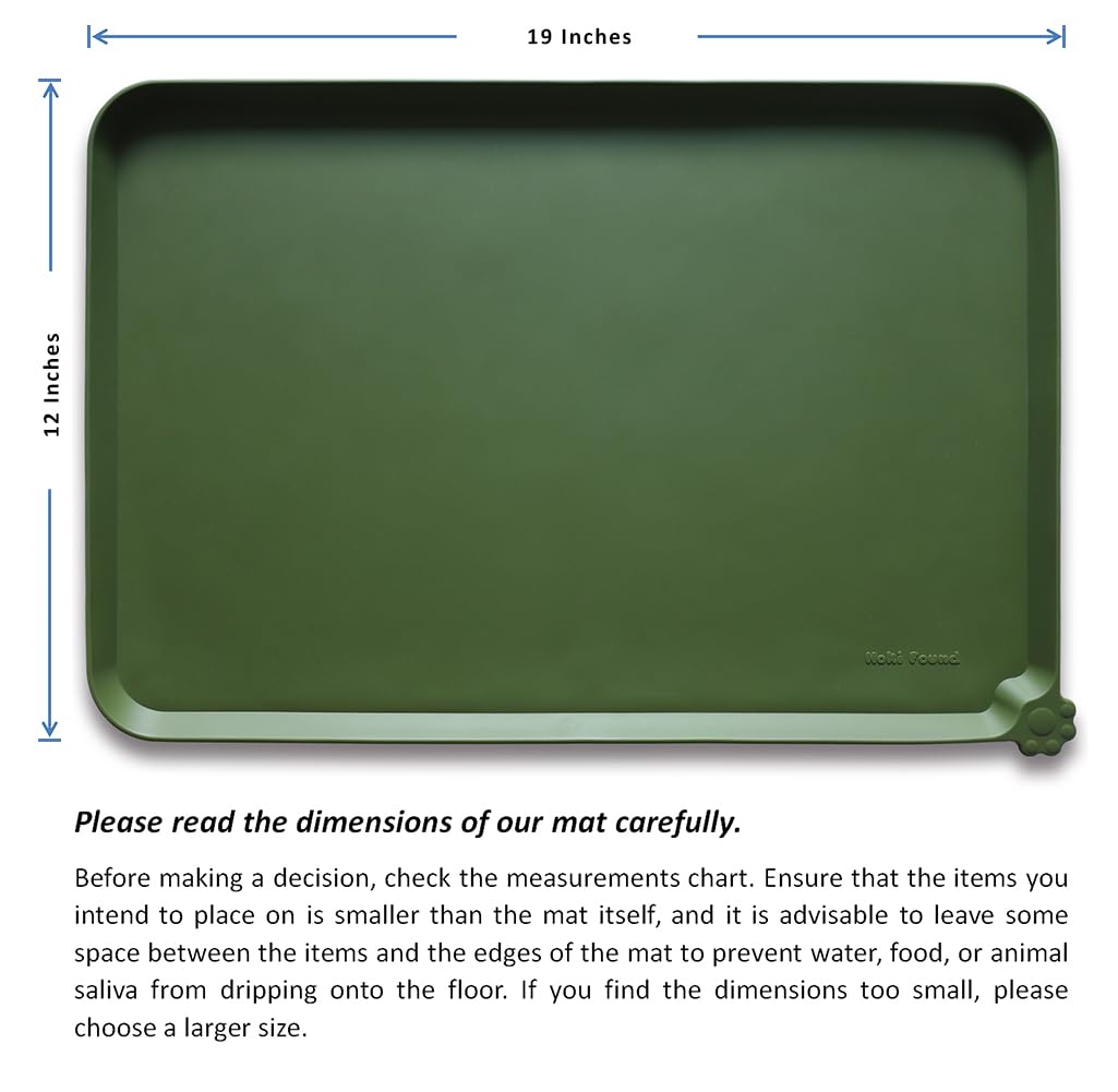 Hoki Found travel-friendly 19x12 in mat for on-the-go pets.