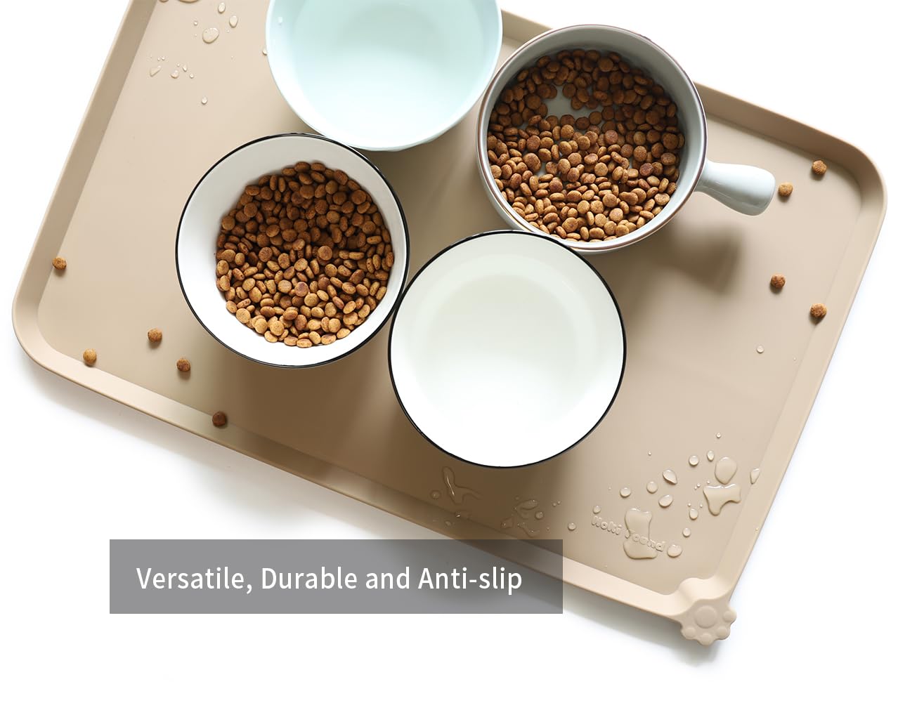 Hoki Found L silicone mat is easy to clean and dishwasher safe