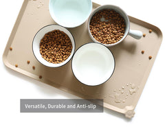 Hoki Found L silicone mat is easy to clean and dishwasher safe