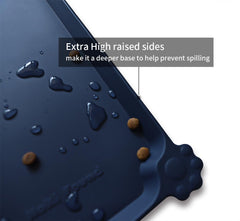 Hoki Found silicone pet feeding mat waterproof keeps dining areas clean and dry.