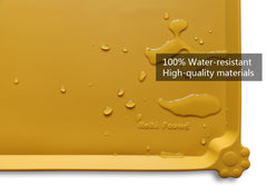 Hoki Found Honey mat dishwasher-safe, easy to clean after meals.