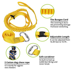 HOKINETY durable nylon bungee strap with protective braid