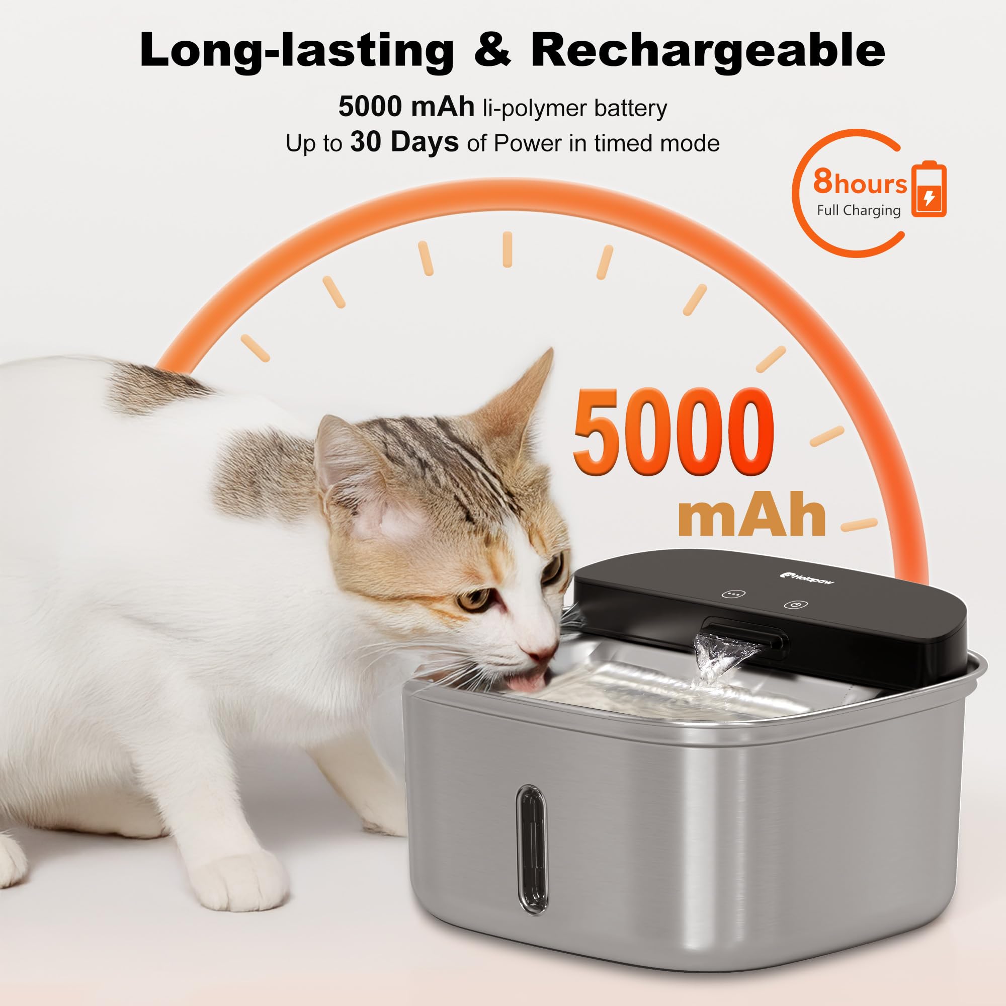 HOLAPAW stainless steel body for hygienic and durable use