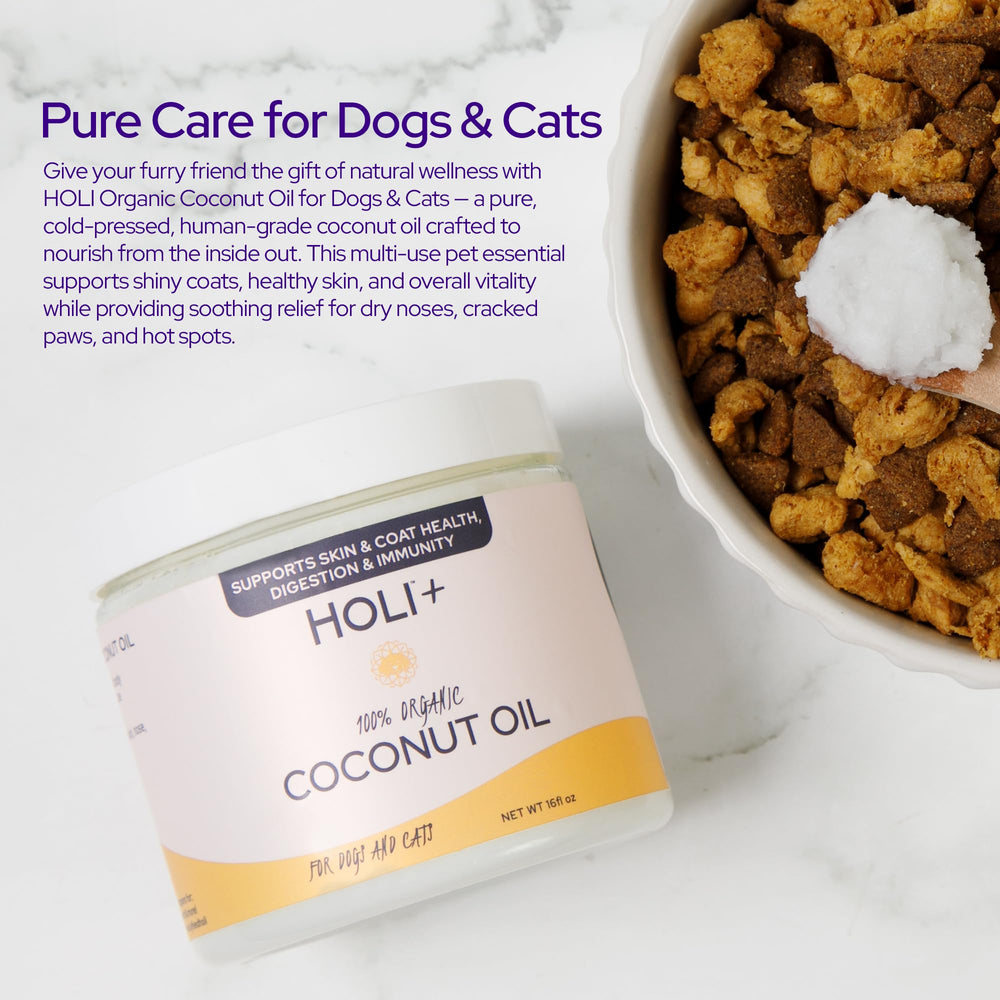 HOLI coconut oil dietary-supplement adds natural nutrition to meals