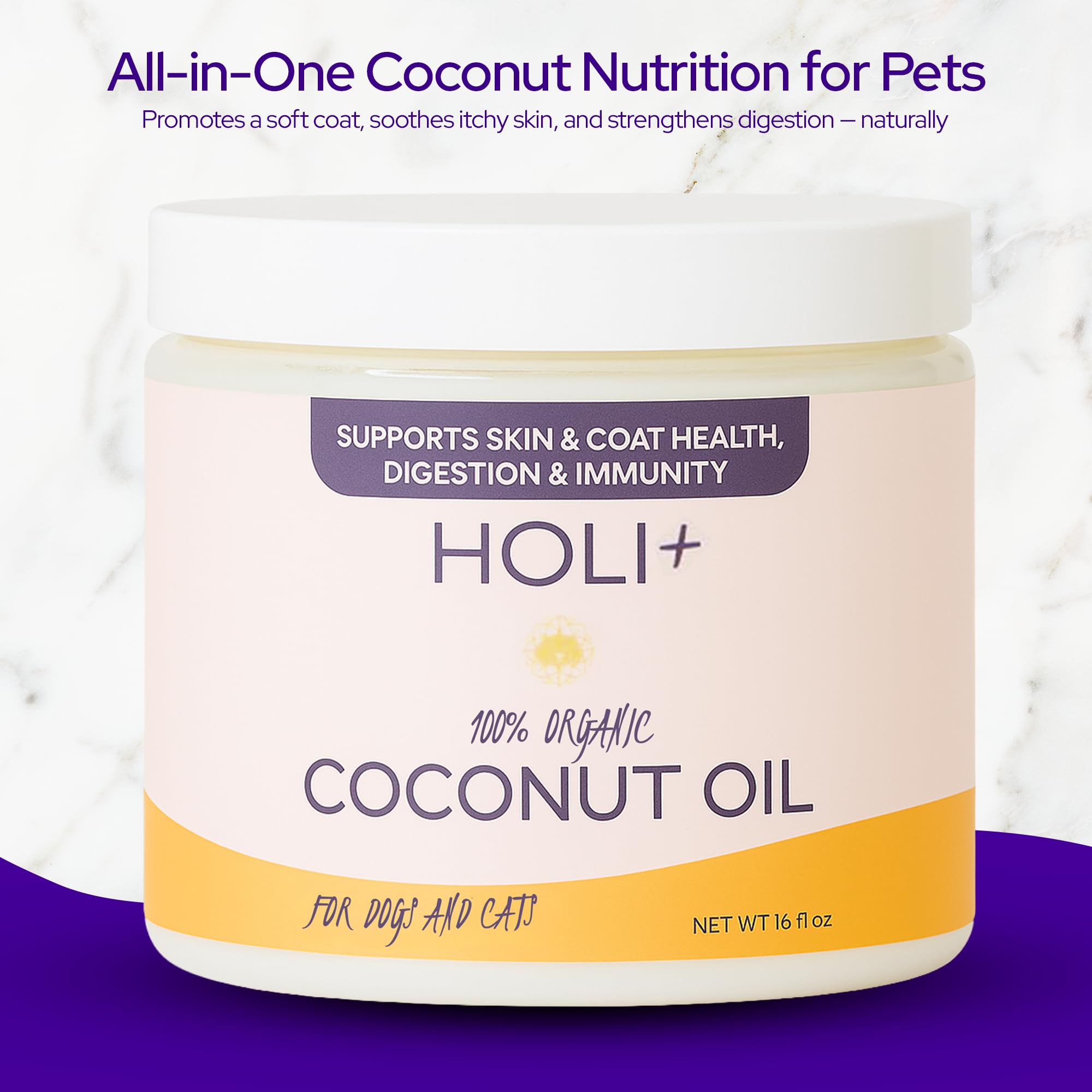 HOLI coconut oil jar-closeup highlighting resealable storage