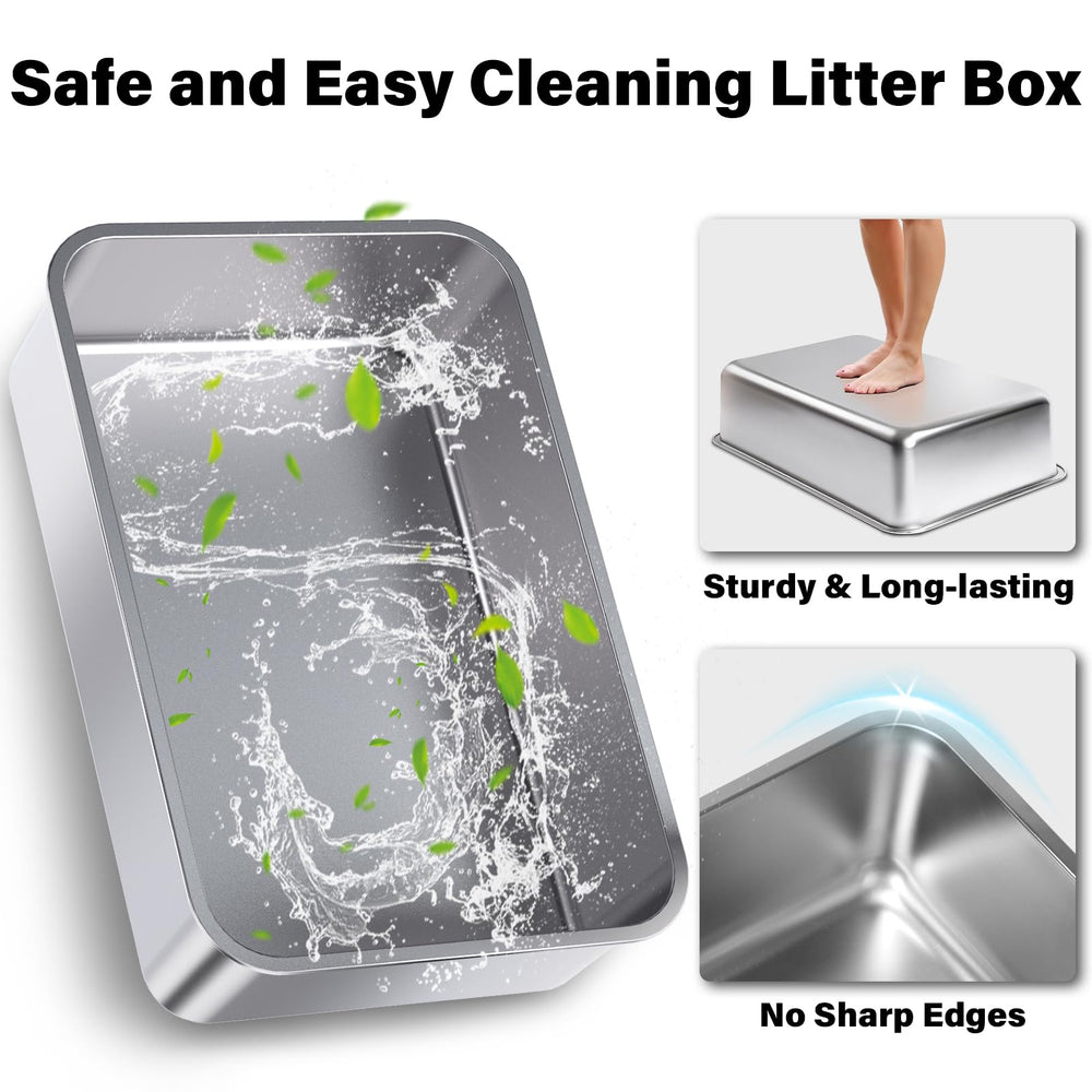 Holintan dual-layer litter mat reduces tracking and keeps floors cleaner.