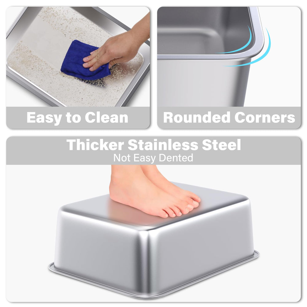 Holintan stainless steel interior depth illustrating spacious area for comfortable use