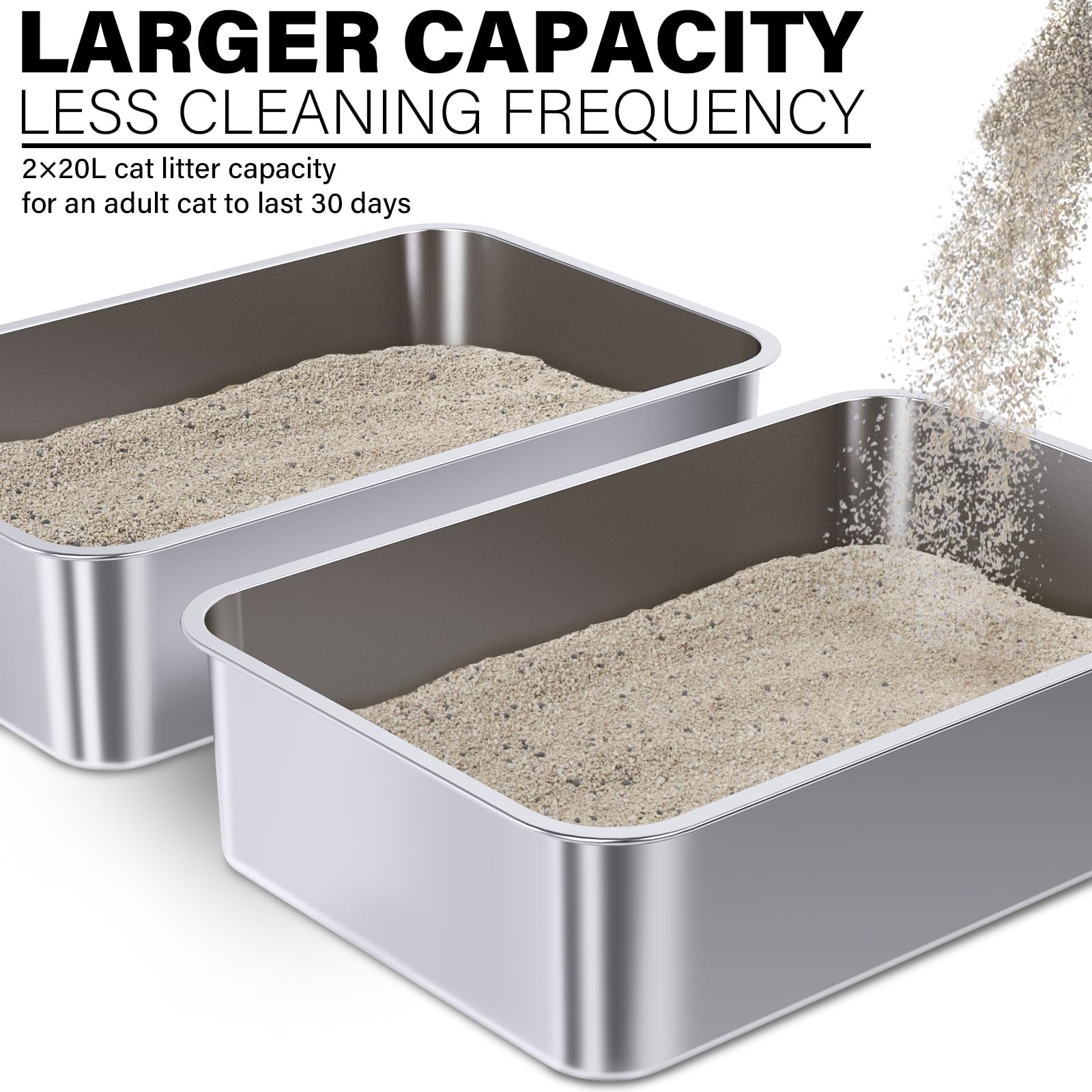 Holintan durable-material image underscores thick stainless steel that resists odors.