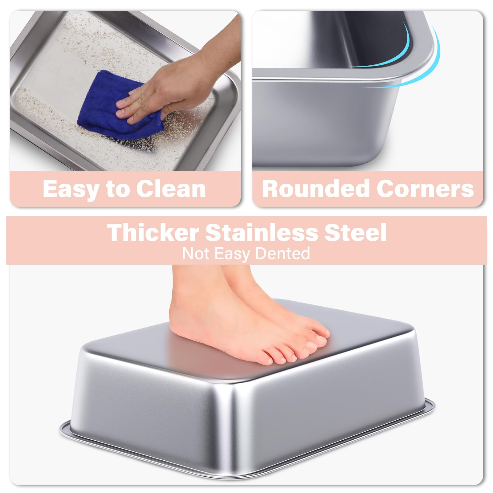 Holintan multi-pet litter box suitable for cats, rabbits, guinea pigs, and hamsters.