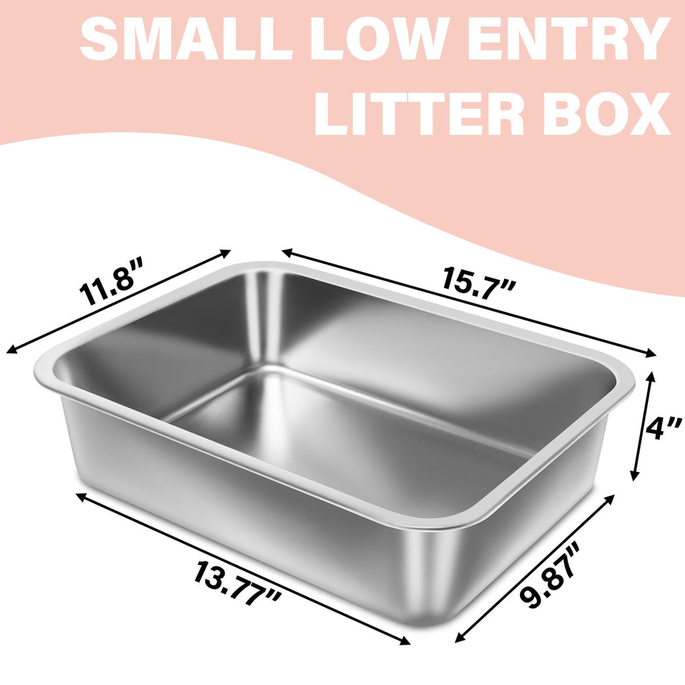 Holintan stainless steel litter box odor-control design resists odors.