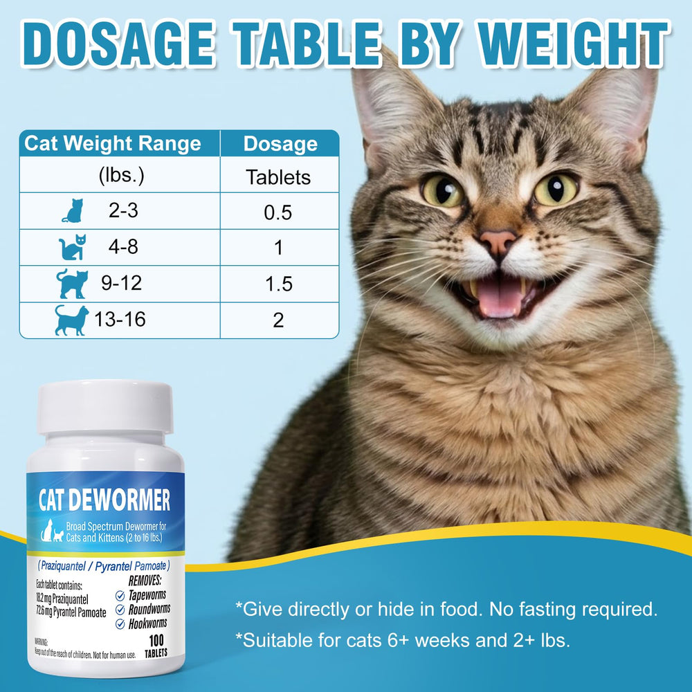 Holiqore dewormer kitten-safe formula for 6 weeks and up.