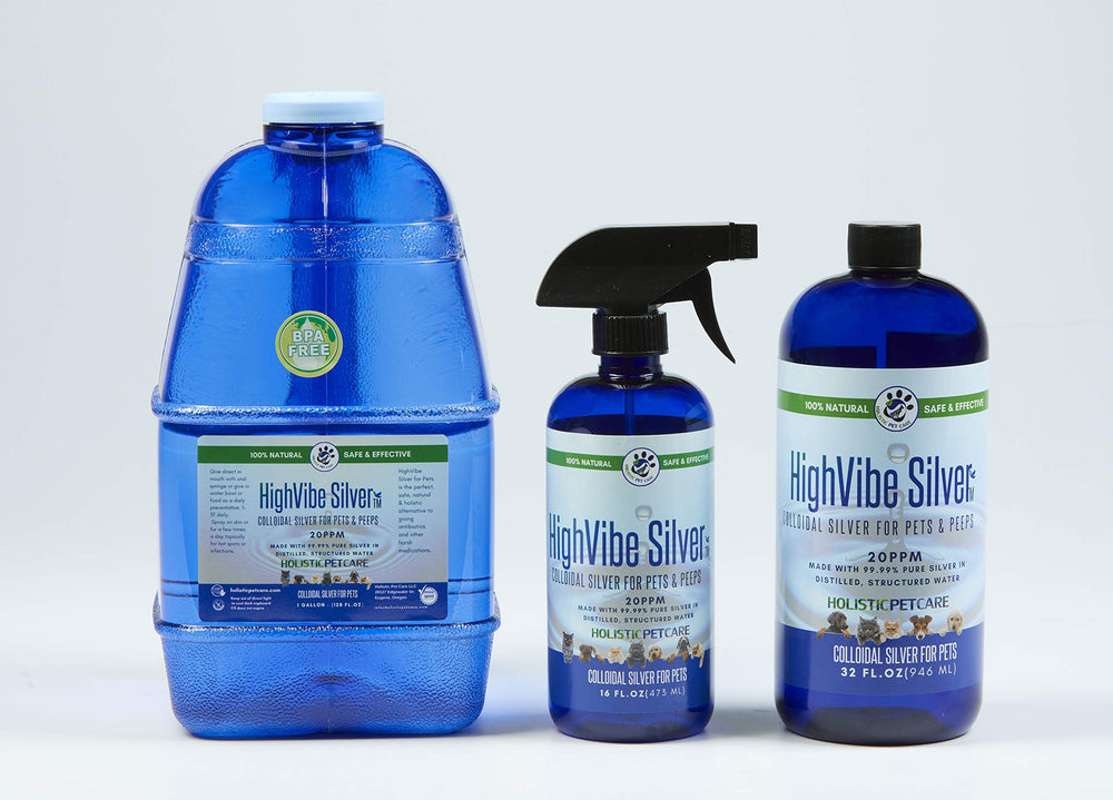 Holistic Pet Care colloidal silver bird care spray for minor skin irritations.