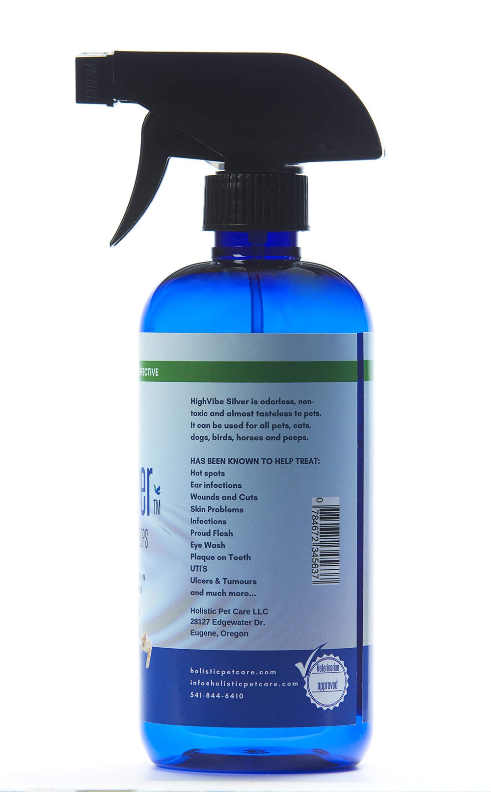 Holistic Pet Care colloidal silver horse care spray for skin health.