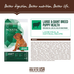 Holistic Select USA-made facility logo signals quality manufacturing standards.