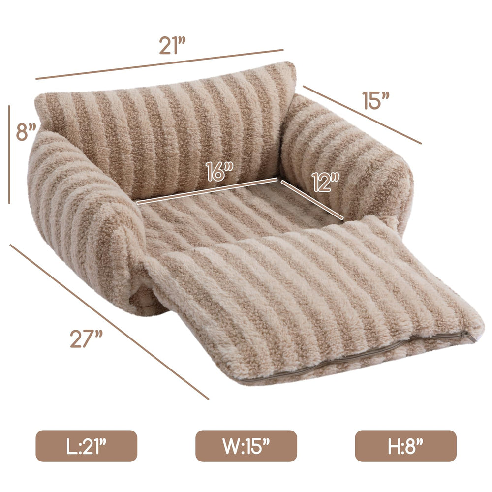 Detachable PP cotton cushion from Hollypet bed simplifies washing after messes.