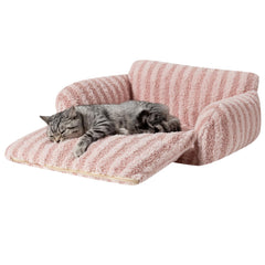 Hollypet cat bed showing egg-crate foam for muscle relief and posture