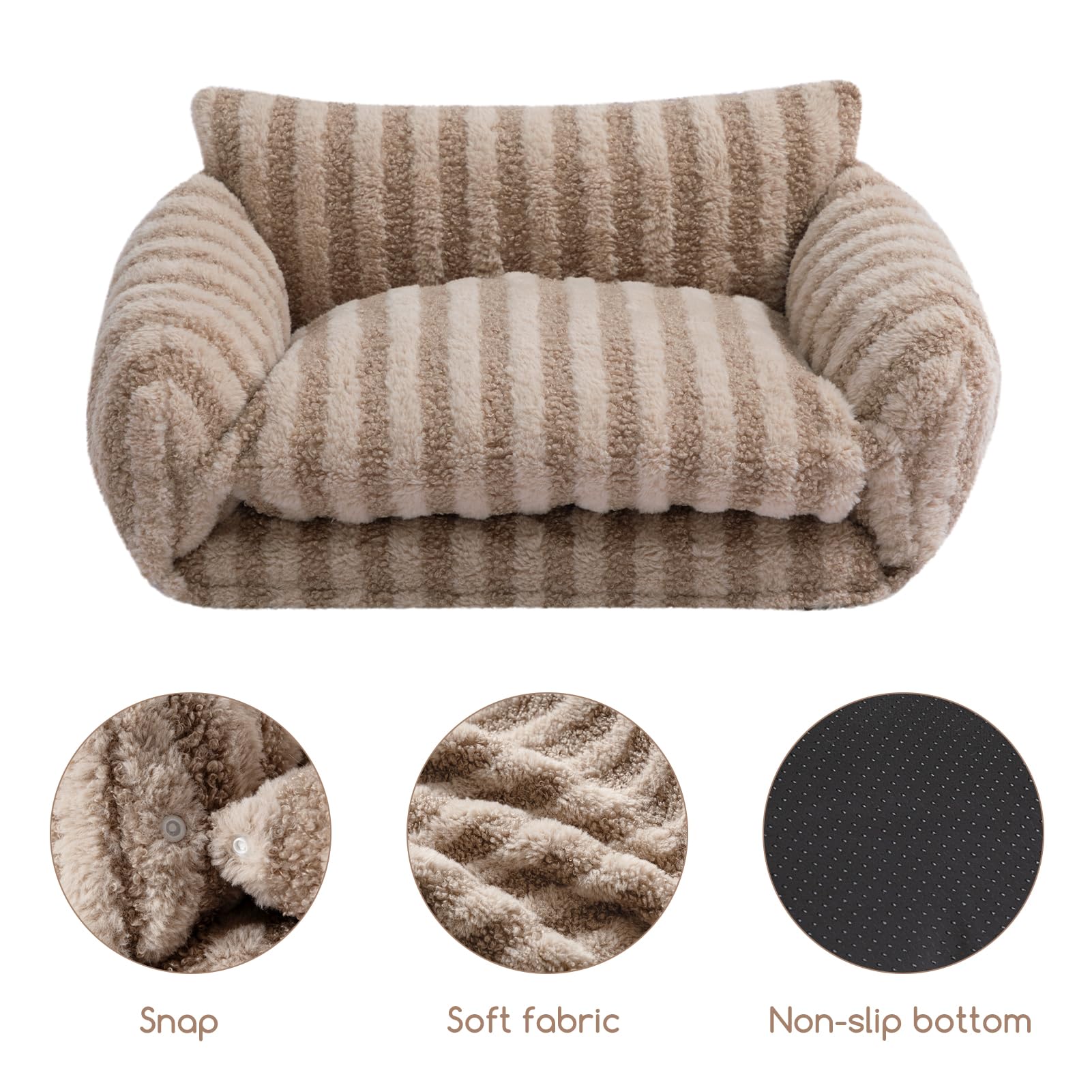 Large sleeping area in Hollypet bed suits kittens and small dogs.