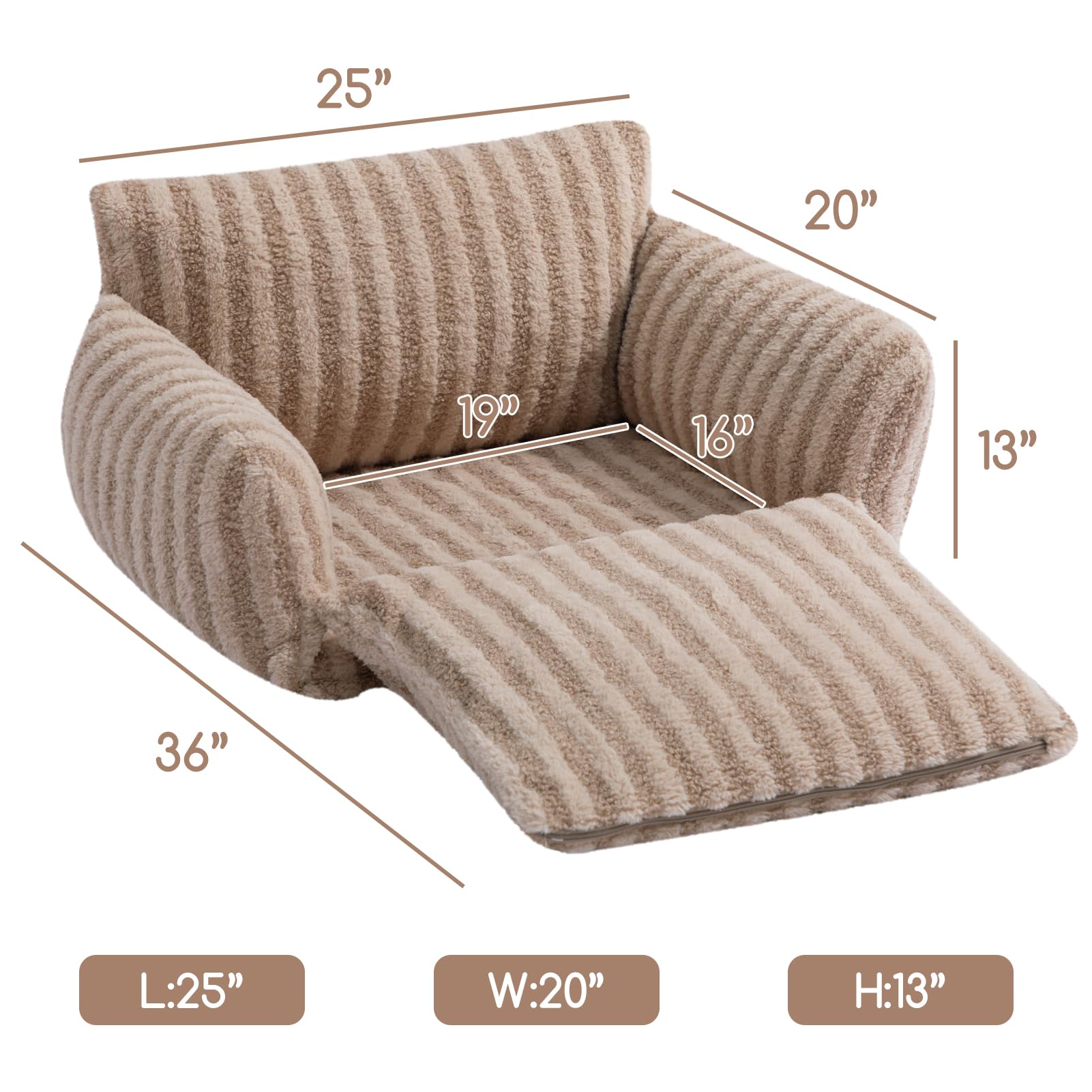 Hollypet cat bed PP cotton cushion delivers warm, cozy lounging.