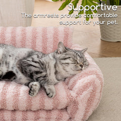 Hollypet XS cat bed 21x15x8 in pink, compact resting place