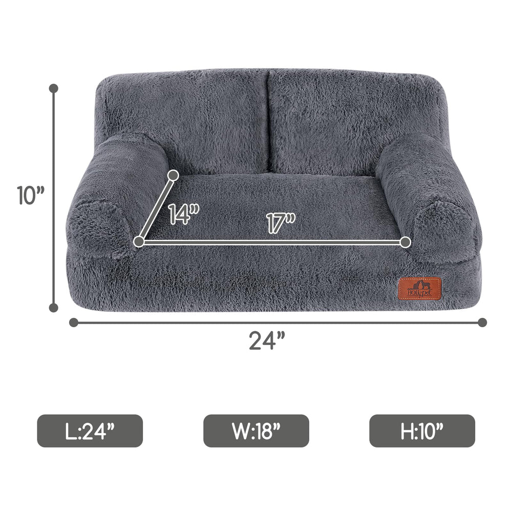 Hollypet Fluffy Bed removable cushion cover ready for machine washing.