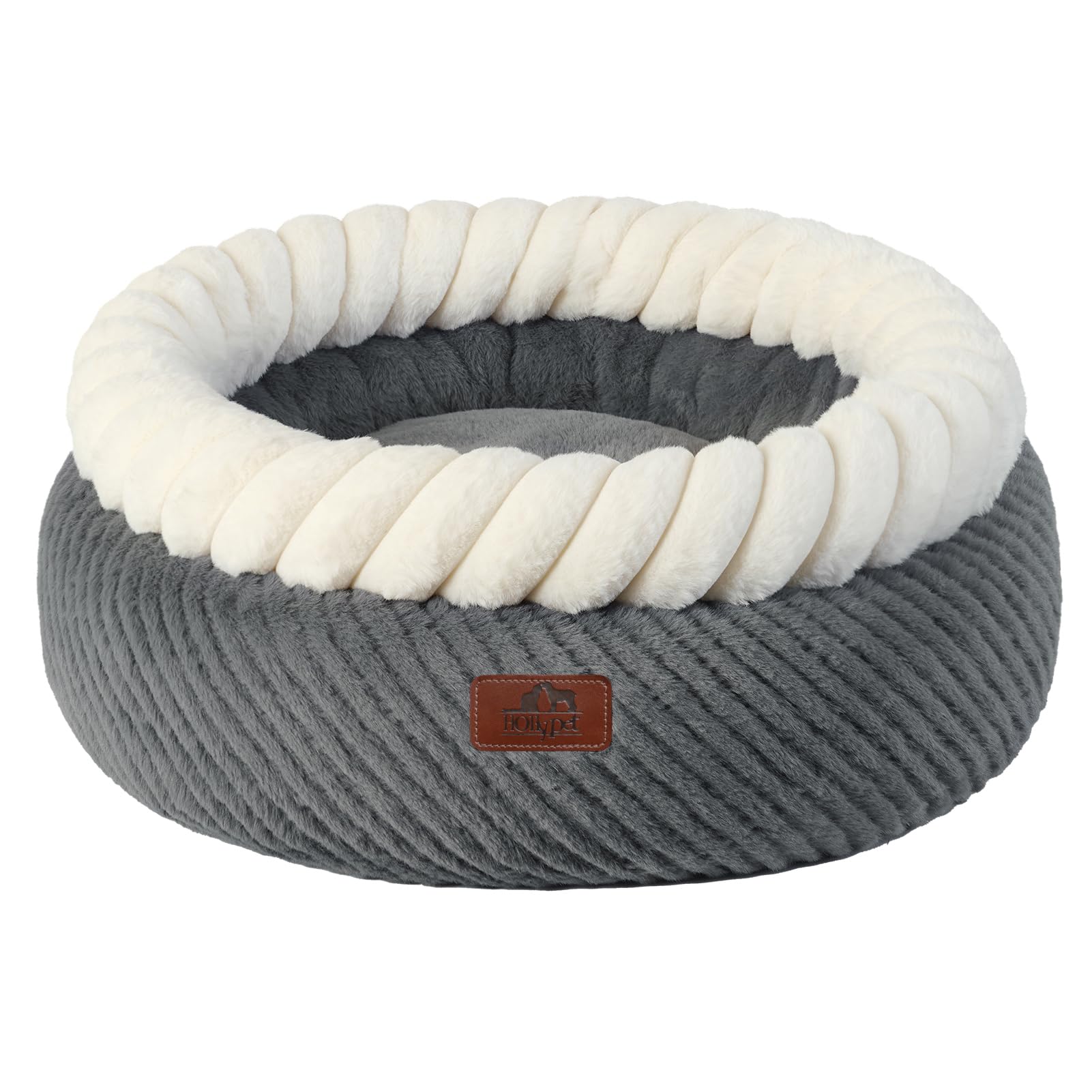 Hollypet soft plush fabric provides warmth and cloud-like softness for pets.
