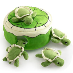 Hollypet Squeaky Dog Toy turtle shell enhances interactive play and mental stimulation.