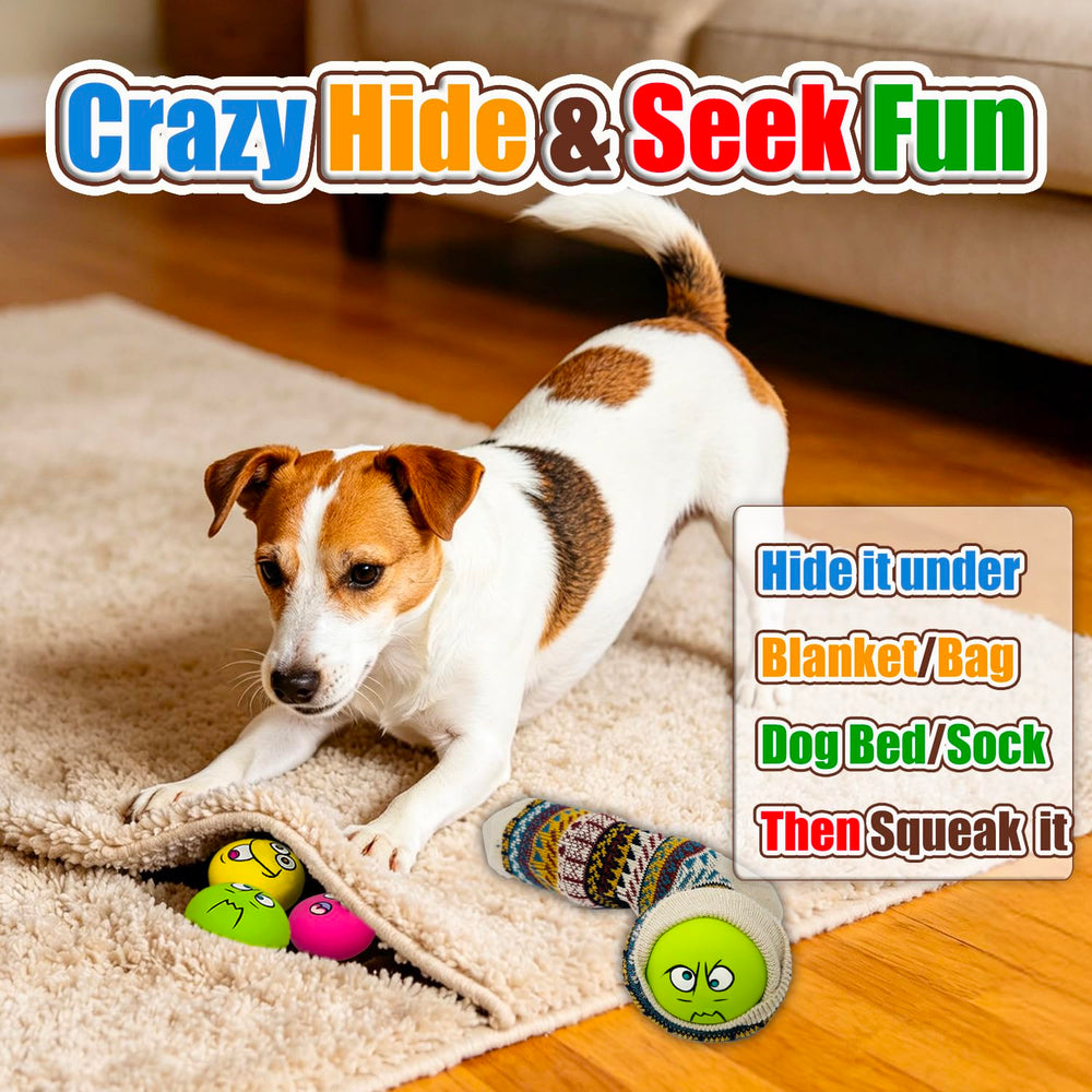 Holysteed bouncy squeaky ball for small breeds supports daily exercise.