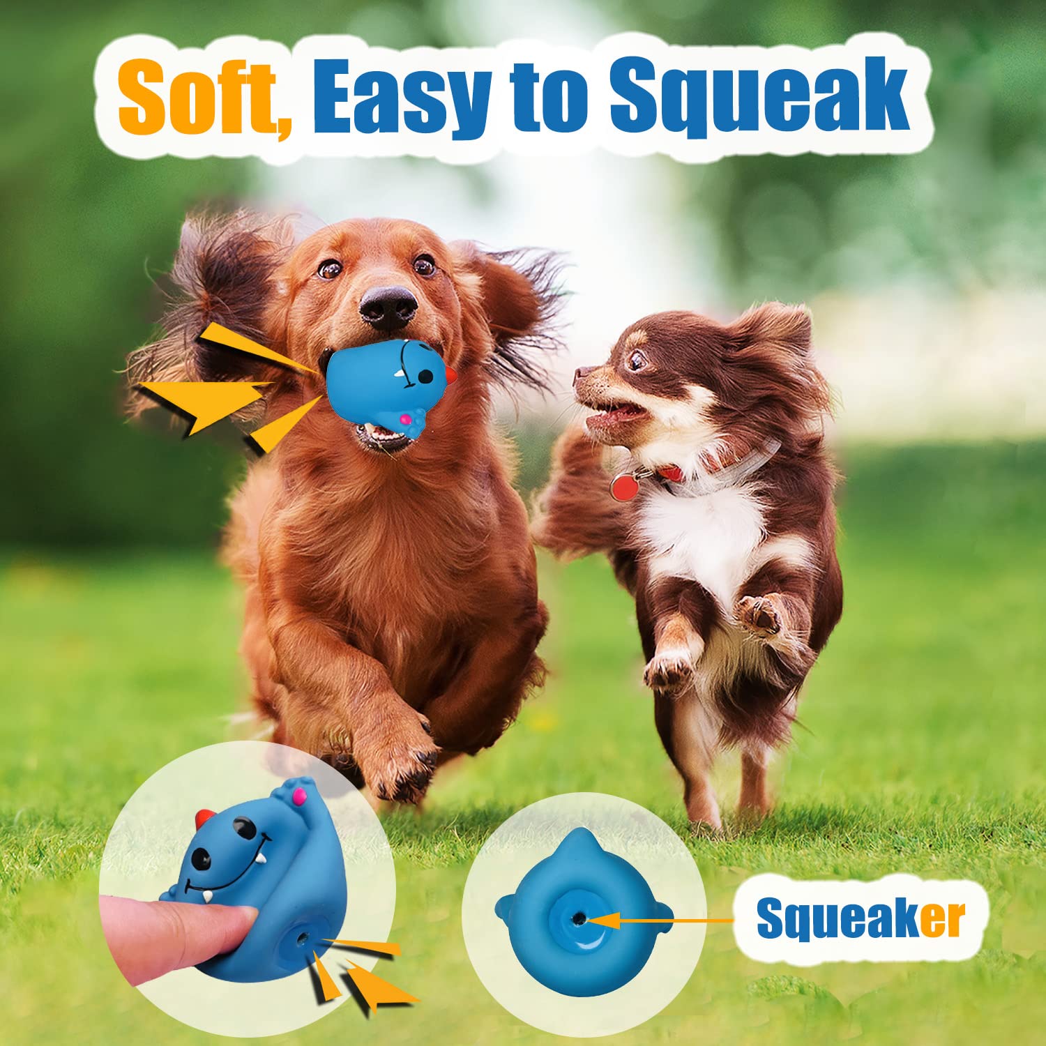 HOLYSTEED six-pack dog toy set, colorful variety for active pups