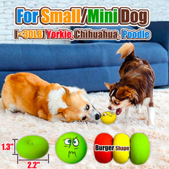 Holysteed soft rubber dog toy squeaker boosts interactive play and chewing fun.