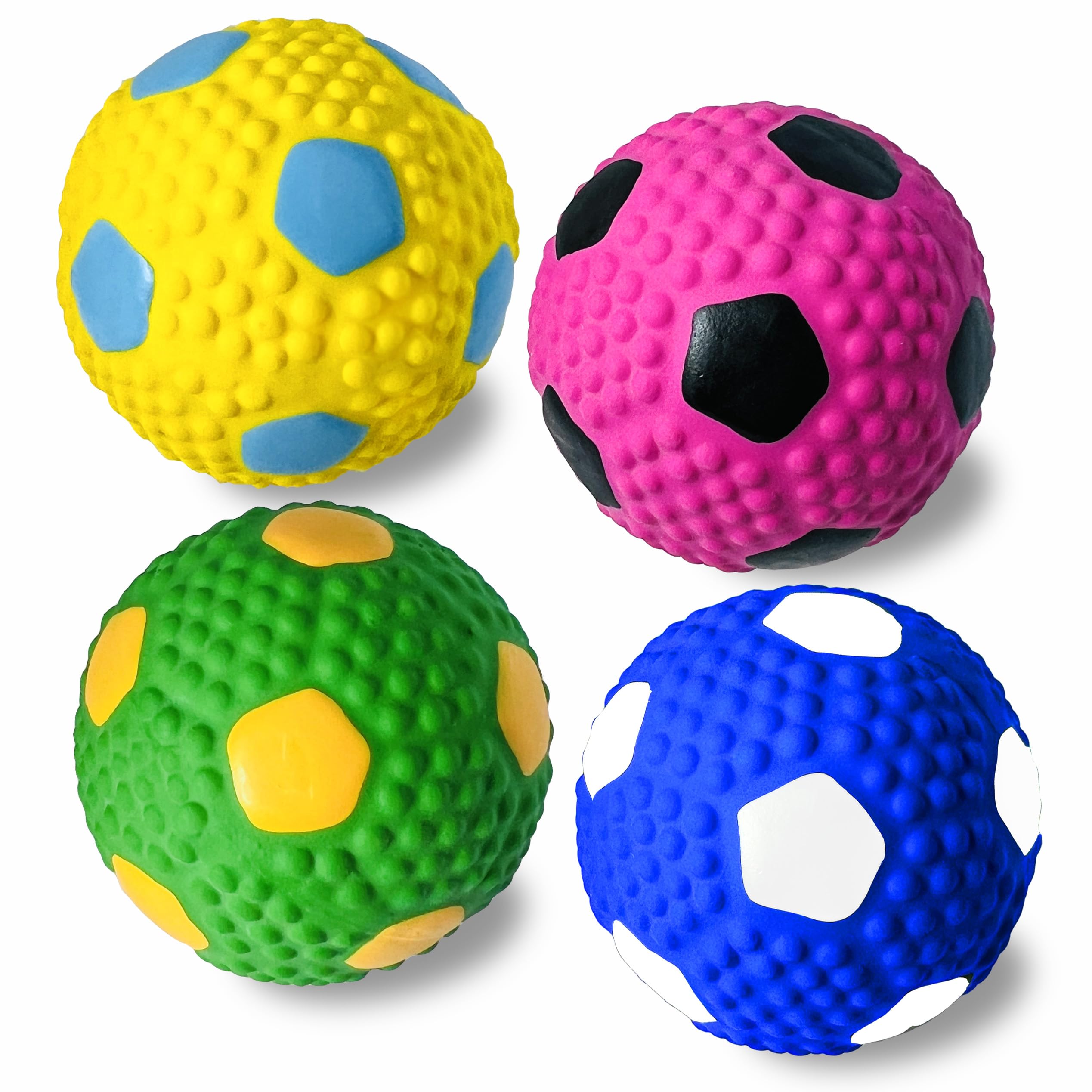 HOLYSTEED squeaky ball 2.6in: soft latex ideal for fetch with medium and large dogs