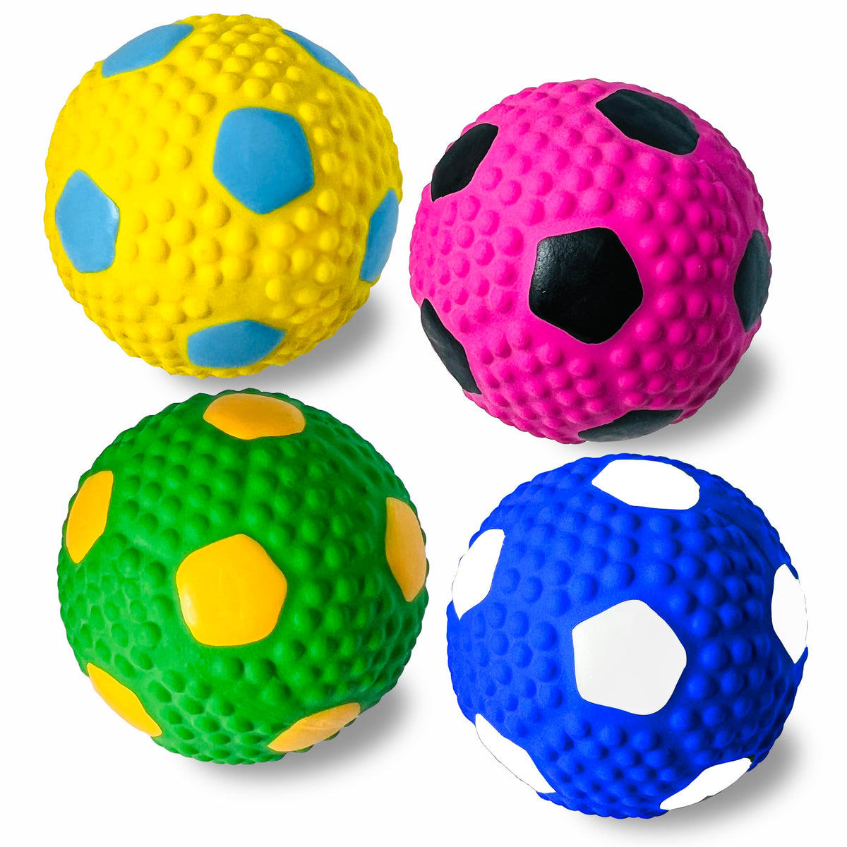 HOLYSTEED squeaky ball 2.6in: soft latex ideal for fetch with medium and large dogs