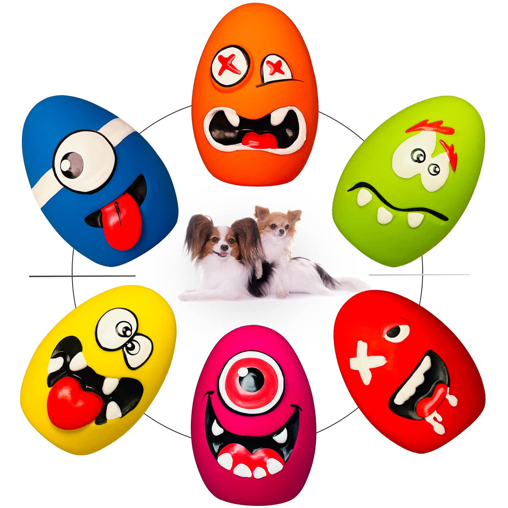 HOLYSTEED squeaky dog toy ball for small dogs with engaging squeak.