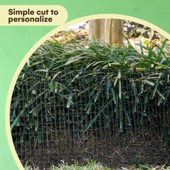 Homarden scat mat wrapped around a plant for outdoor garden protection