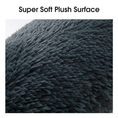 HOMBYS 25inch dog pillow fabric close-up highlights soft texture for cuddling.